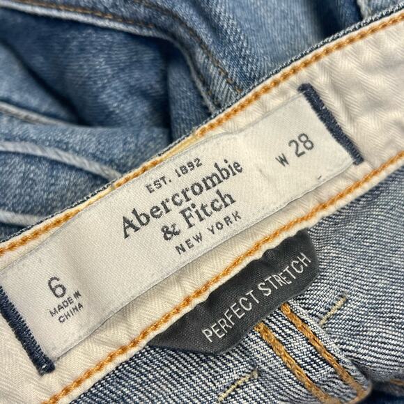 Y2K rodeo versatile Abercrombie & Fitch distressed skinny jeans womens sz 6 28w - Picture 3 of 14